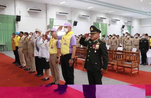 สำนักงานพระพุทธศาสนาจังหวัดอำนาจเจริญ  เข้าร่วมกิจกรรมเสริมสร้างอุดมการณ์ความรักชาติ